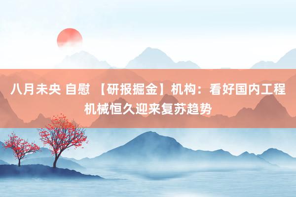 八月未央 自慰 【研报掘金】机构：看好国内工程机械恒久迎来复苏趋势